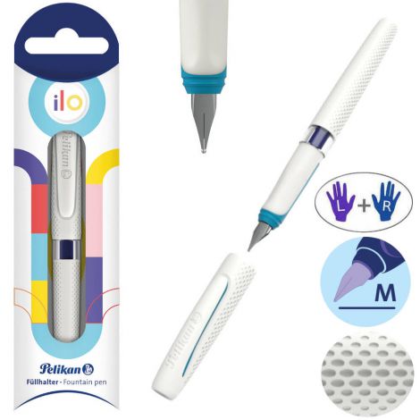 Pióro wieczne Pelikan Ilo+ M, Białe - 4